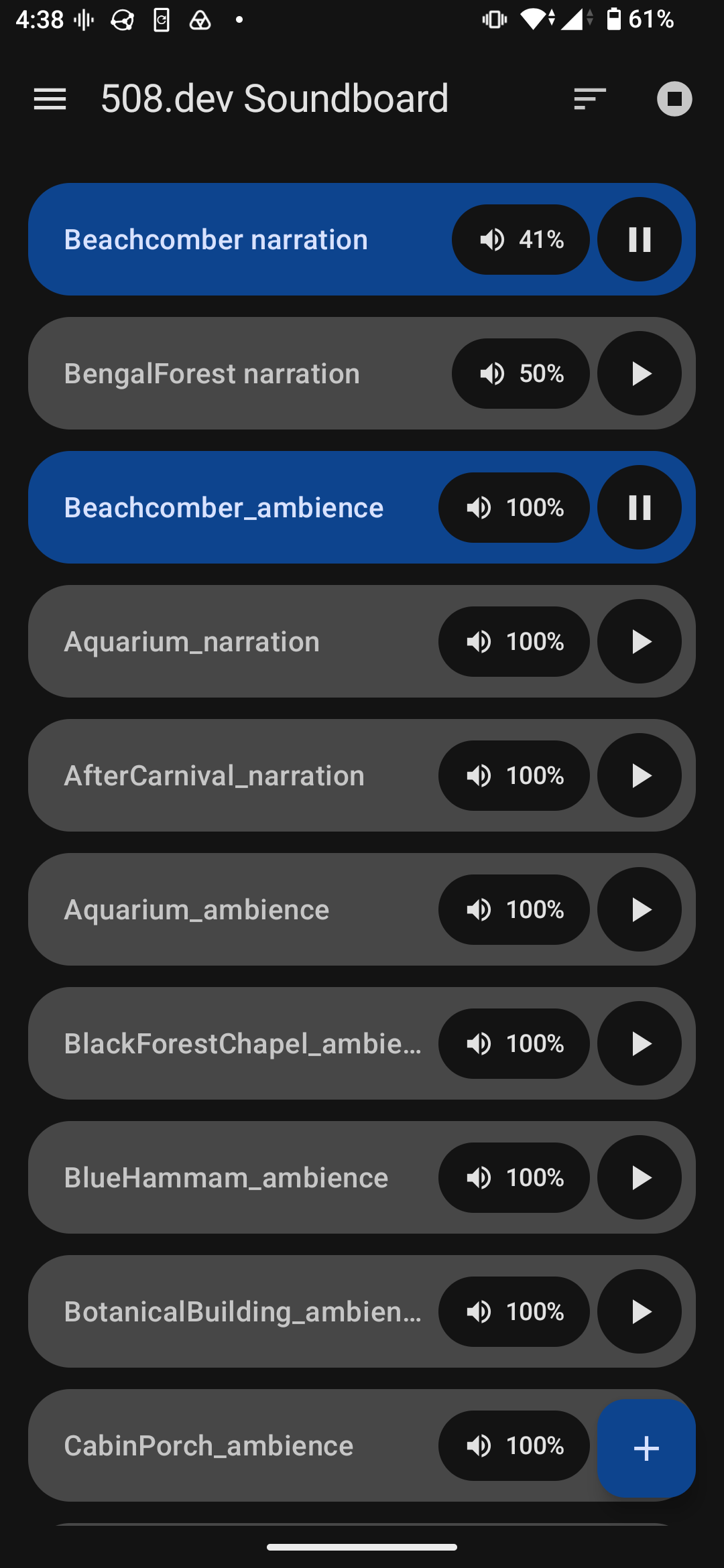 Soundboard screenshot
